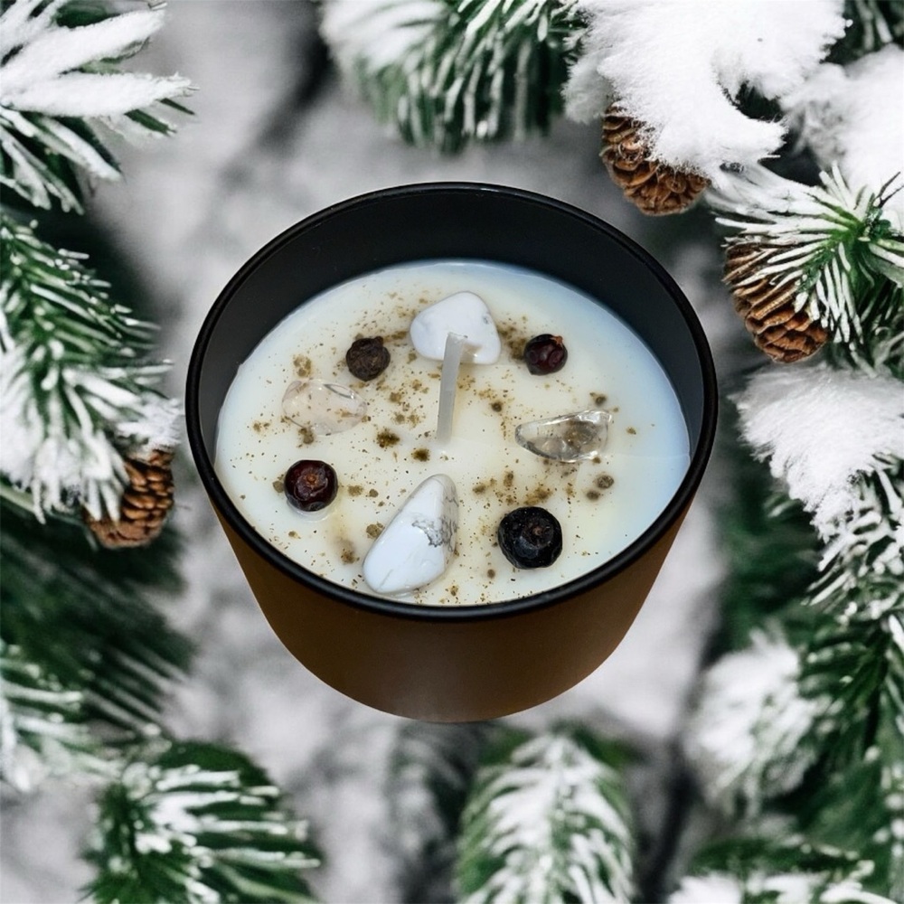 Snow Day 4oz Candle Hand Crafted - Picture 3 of 4